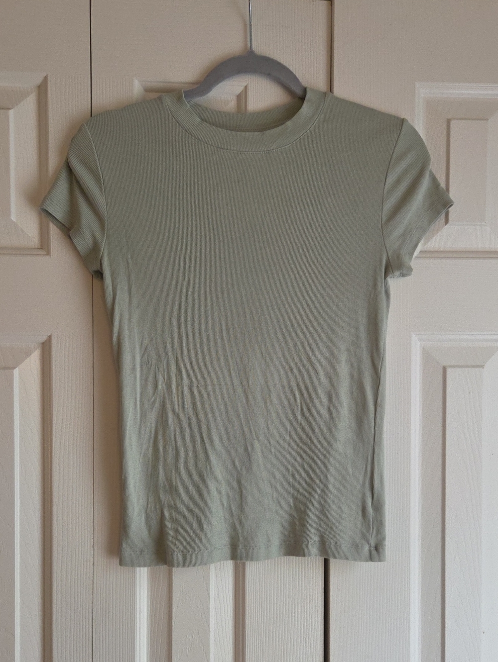 TARGET a. new day Short Sleeve Crewneck Tee - Light Sage